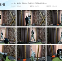 【高跟布鞋】随心原创  杨蕊 白衬衣 黑布鞋 细麻绳 单手吊绑的痛苦体验【969MB】